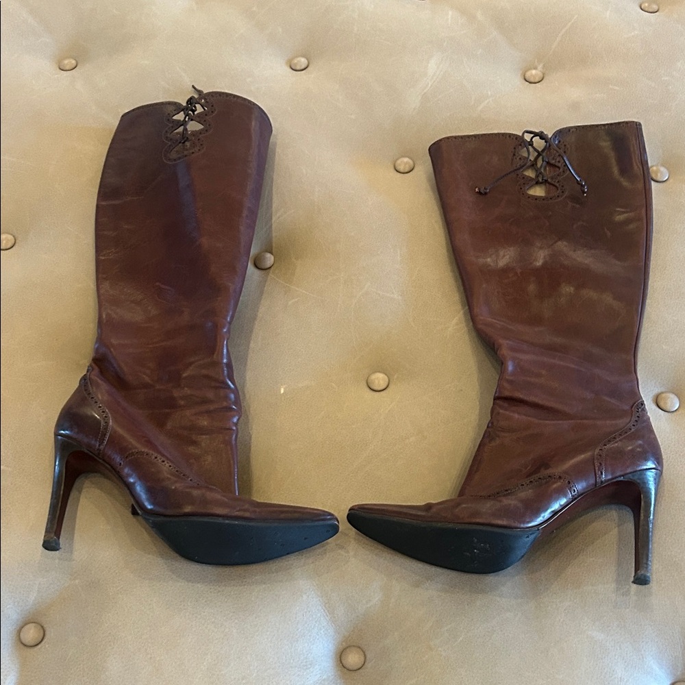 Ralph Lauren Dark Brown Heeled Boots